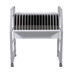 Luxor 16-Tablet Open Charging Cart, 30”H x 27”W x 14-3/4”D, Gray/White