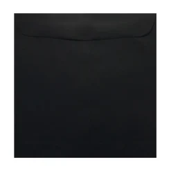 LUX Square Envelopes, 9 1/2" x 9 1/2", Gummed Seal, Midnight Black, Pack Of 1,000