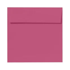 LUX Square Envelopes, 6 1/2" x 6 1/2", Peel & Press Closure, Magenta, Pack Of 50