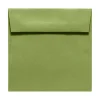 LUX Square Envelopes, 6 1/2" x 6 1/2", Peel & Press Closure, Avocado Green, Pack Of 1,000