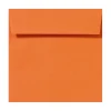 LUX Square Envelopes, 5 1/2" x 5 1/2", Peel & Press Closure, Mandarin Orange, Pack Of 500
