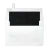 LUX Square Envelopes, 6 1/2" x 6 1/2", Self-Adhesive, Black/White, Pack Of 1,000