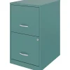 LYS NuSparc 18"D Vertical 2 Drawer Mobile File Cabinet, Teal