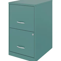 LYS NuSparc 18"D Vertical 2 Drawer Mobile File Cabinet, Teal