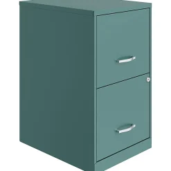 LYS NuSparc 18"D Vertical 2 Drawer Mobile File Cabinet, Teal