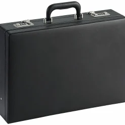 LYS NuSparc Expandable Attache Case, 12 1/2"H x 17 1/2"W x 4"D, Black