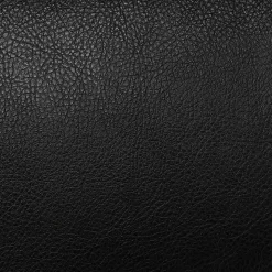 LYS NuSparc Flip Armrest Mid Back Leather Chair, Black/Silver