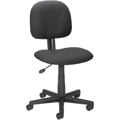 LYS NuSparc Mid Back Multi Task Fabric Chair, Black