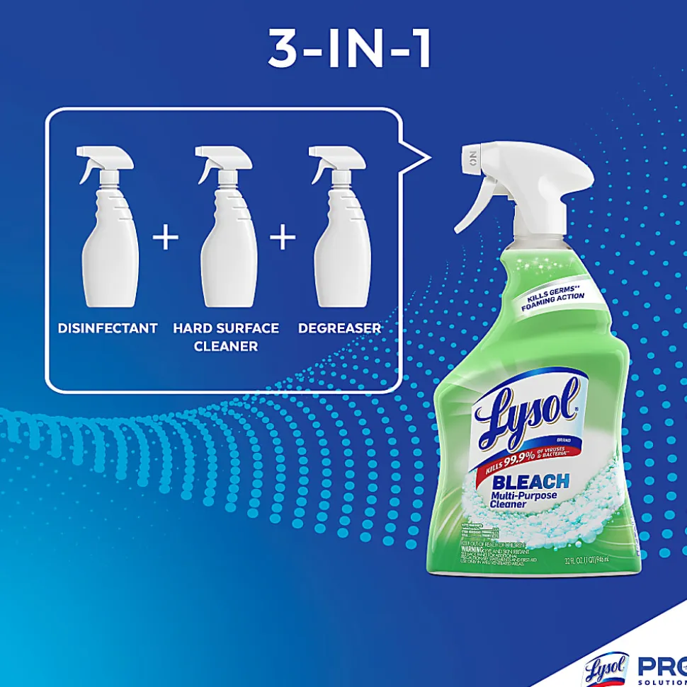 Lysol® All-Purpose Cleaner With Bleach, 32 Oz Bottle