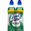 Lysol Bleach Toilet Bowl Cleaner - 24 fl oz (0.8 quart) - Disinfectant, Deodorize - Blue - 2/Pack - 4 / Carton