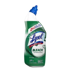Lysol Bleach Toilet Bowl Cleaner - 24 fl oz (0.8 quart)Bottle - 2 / Pack - Blue