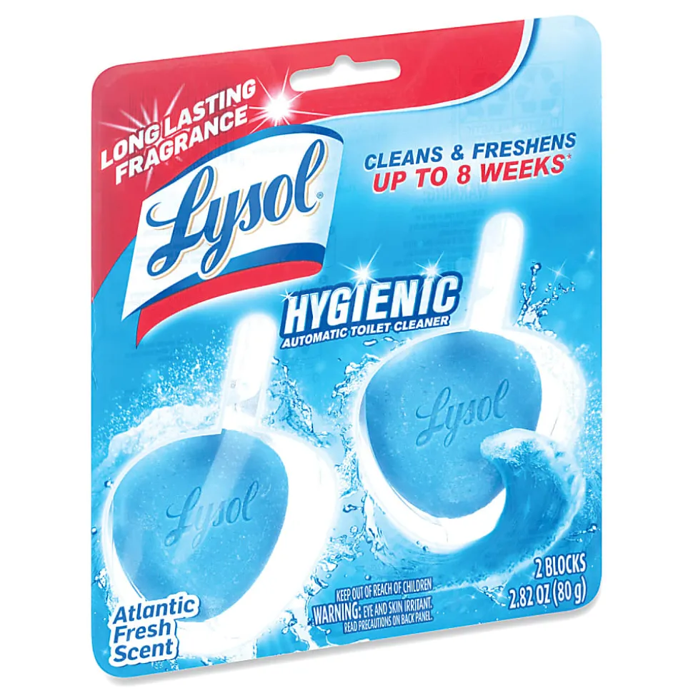 LYSOL® Brand Hygienic Automatic Toilet Bowl Cleaner, Atlantic Fresh, 2/Pack