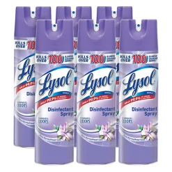 Lysol® Breeze Disinfectant Spray, 19 Oz, Early Morning Breeze Scent, Carton Of 12 Bottles