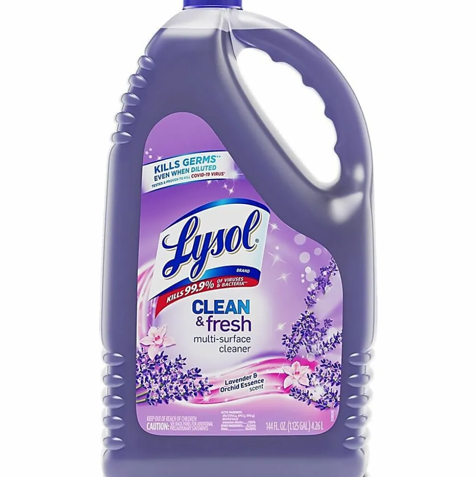 Lysol Clean/Fresh Lavender Cleaner, 144 fl oz, Clean & Fresh Lavender Orchid Scent, Case of 4 - 88786CT