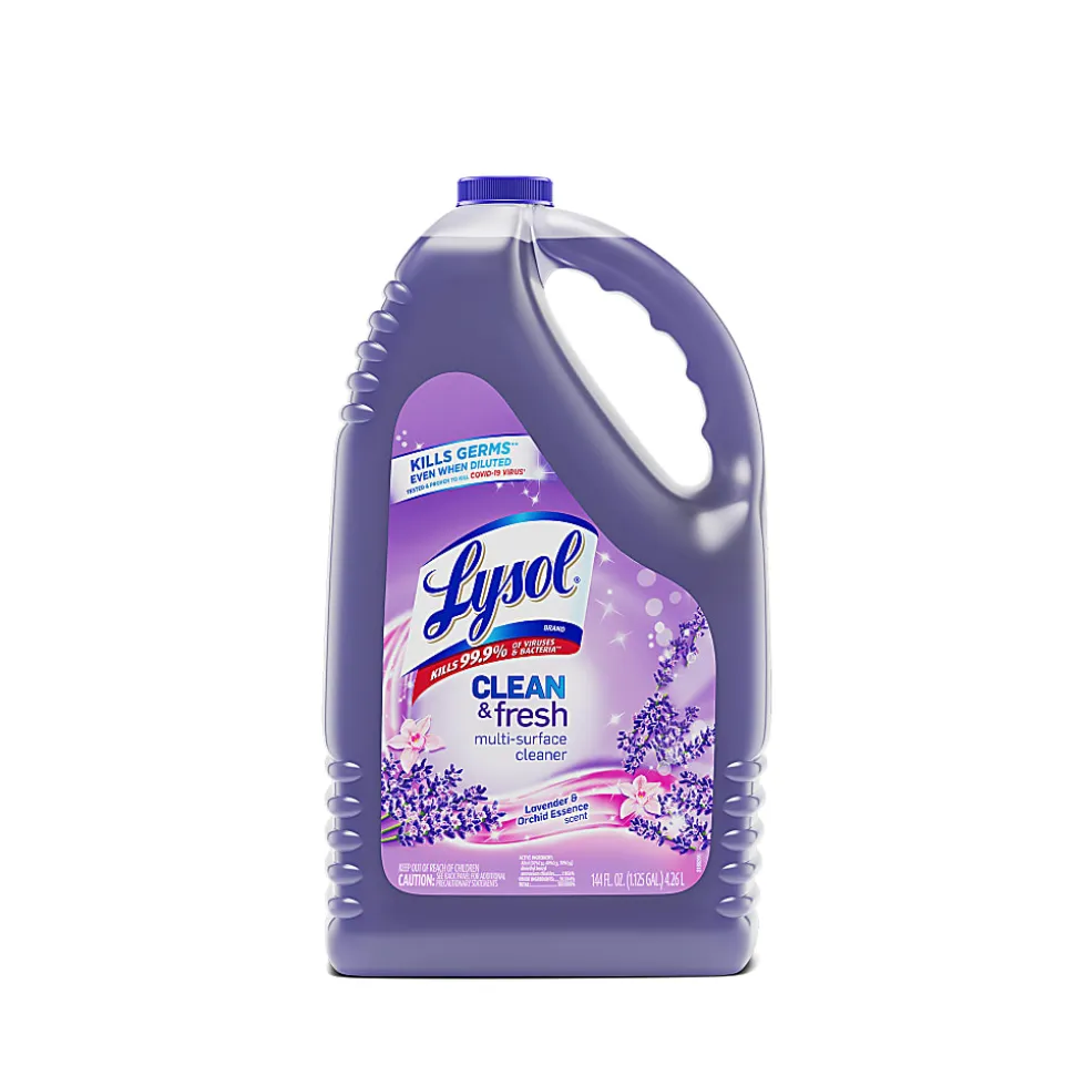 Lysol Clean/Fresh Lavender Cleaner, 144 fl oz, Clean & Fresh Lavender Orchid Scent, Case of 4 - 88786CT
