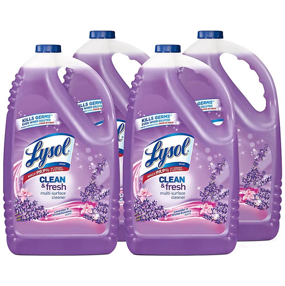 Lysol Clean/Fresh Lavender Cleaner, 144 fl oz, Clean & Fresh Lavender Orchid Scent, Case of 4 - 88786CT