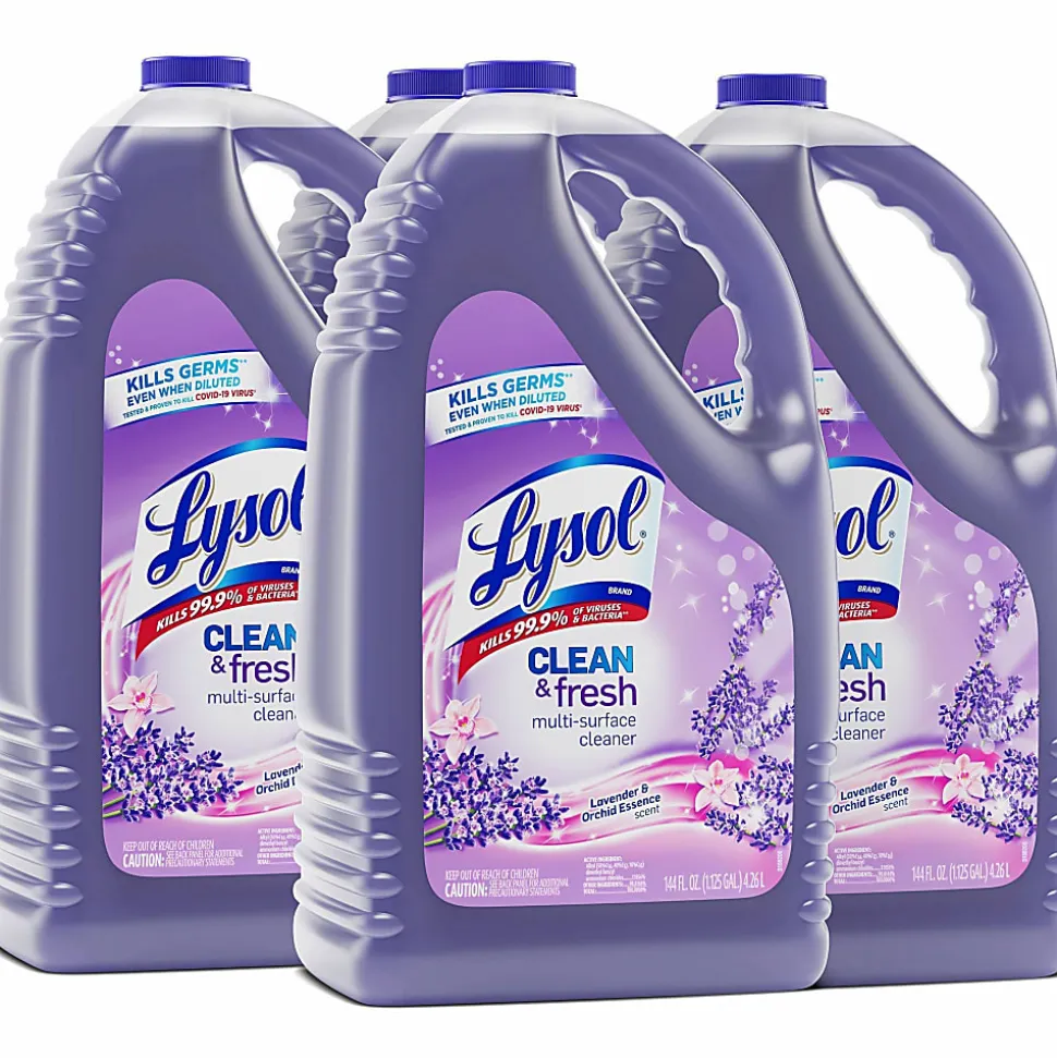 Lysol Clean/Fresh Lavender Cleaner, 144 fl oz, Clean & Fresh Lavender Orchid Scent, Case of 4 - 88786CT