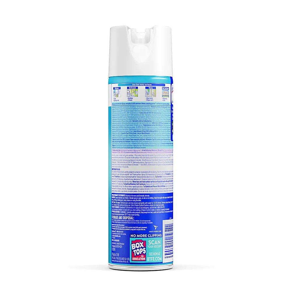 Lysol Crisp Linen Disinfectant Spray - 19 fl oz (0.6 quart) - Crisp Linen Scent - 1 Each - Easy to Use - Clear
