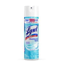 Lysol Crisp Linen Disinfectant Spray - 19 fl oz (0.6 quart) - Crisp Linen Scent - 1 Each - Easy to Use - Clear
