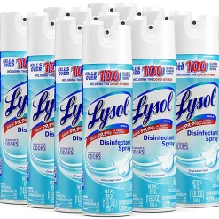 Lysol Crisp Linen Disinfectant Spray, 19 Oz, 12/Case, 1920079329