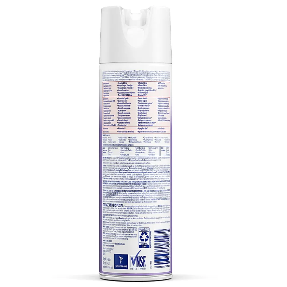Lysol® Disinfectant Spray, Lavender Scent, 19 Oz Bottle