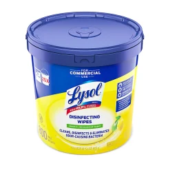Lysol Disinfecting Wipe Bucket w/Wipes - Lemon & Lime Blossom Scent - 8