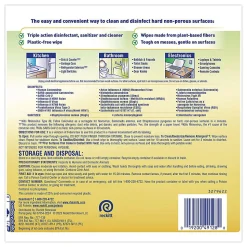 LYSOL®Disinfecting Wipes II Fresh Citrus, 1-Ply, 7 x 7.25, White, 70 Wipes/Canister, 6 Canisters/Carton