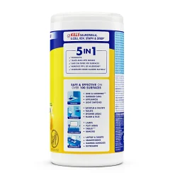 Lysol® Disinfecting Wipes, Lemon And Lime Blossom Scent, Tub Of 80 Sheets