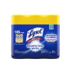 Lysol® Disinfecting Wipes, Lemon & Lime Blossom® Scent, 7" x 7.25", 35 Wipes Per Canister, Case Of 3 Canisters