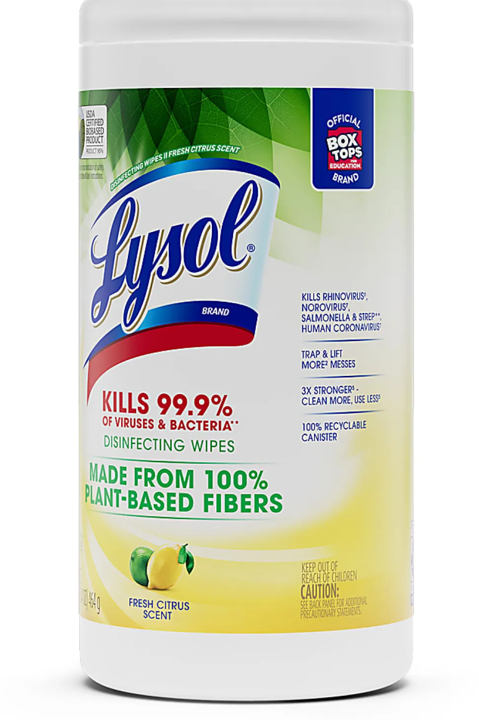 LYSOL® Disinfecting Wipes with Citric Acid - Fresh Citrus 70 ct.