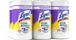 LYSOL® Dual Action Wipes - 75 ct., Carton of 6