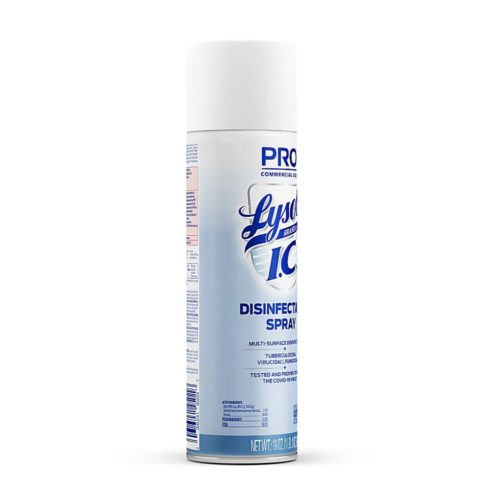 Lysol® I.C. Disinfectant Aerosol Spray, 19 Oz Can, Case Of 12