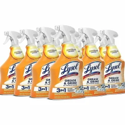 Lysol Kitchen Pro Antibacterial Cleaner, 22 fl oz (0.7 quart), Fresh Citrus Scent, Case of 9 - 79556CT