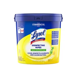 Lysol® Professional Disinfecting Wipe Buckets, 8” x 6”, White, 800 Sheets Per Bucket, Set Of 2 Buckets