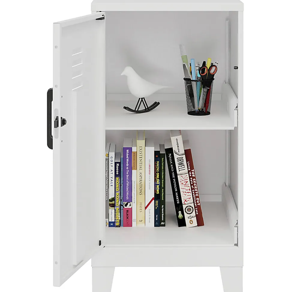 LYS SOHO Locker - 2 Shelve(s) - for Office, Home, Classroom, Playroom, Basement, Garage, Cloth, Sport Equipments, Toy, Game - SL218ZZWE