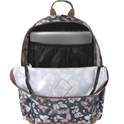 MADISON & DAKOTA Butterfly Backpack With 15” Laptop Sleeve, 17-1/2”H x 12”W x 5-3/4”D, Gray
