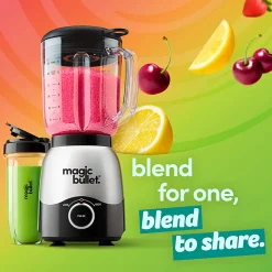Magic Bullet Full Size Blender Combo, 48 Oz, Silver, Total Qty 1