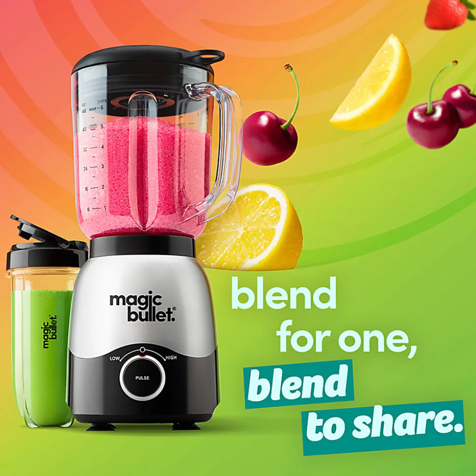 Magic Bullet Full Size Blender Combo, 48 Oz, Silver, Total Qty 1