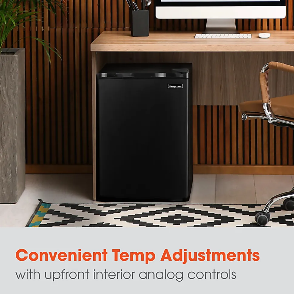 Magic Chef 2.6 Cu. Ft. Mini Refrigerator, Black, Total Qty 1