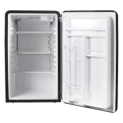 Magic Chef 3.2 Cu. Ft. Retro Mini Fridge With Manual Defrost, Black