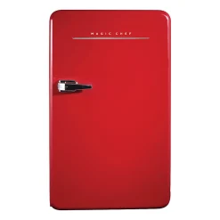 Magic Chef 3.2-Cu. Ft. Retro Mini Fridge With Manual Defrost, Red