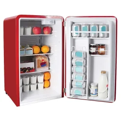 Magic Chef 3.2-Cu. Ft. Retro Mini Fridge With Manual Defrost, Red