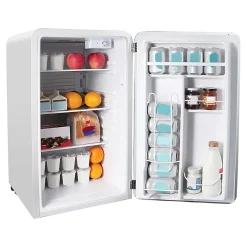 Magic Chef 3.2 Cu. Ft. Retro Mini Fridge With Manual Defrost, White