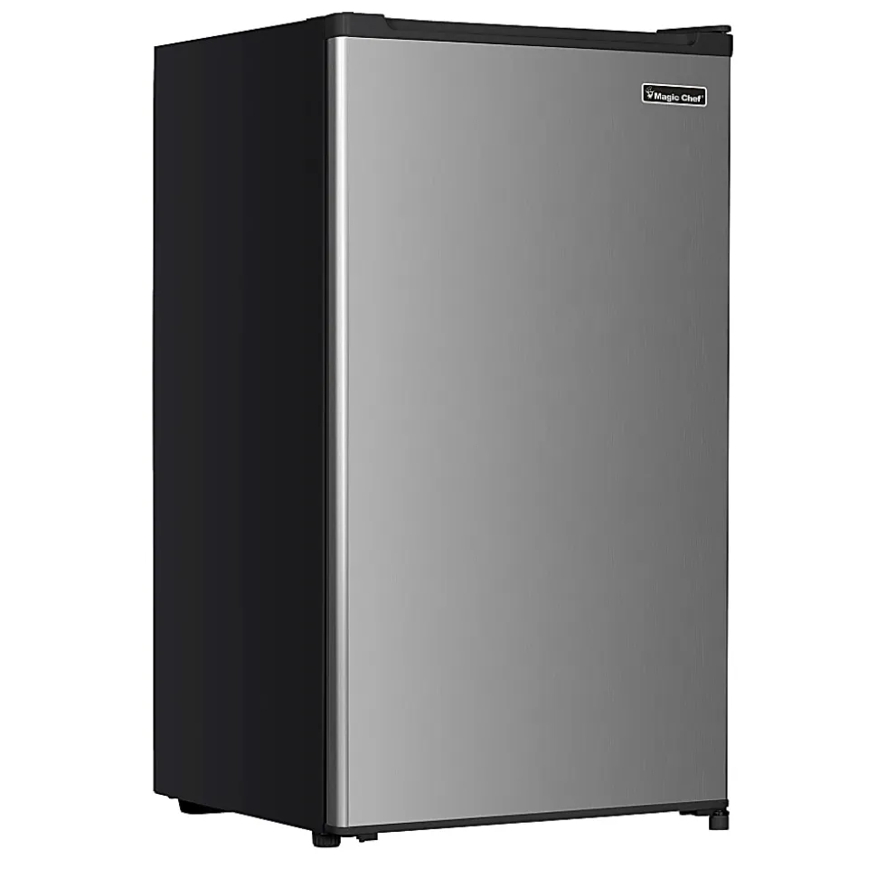 Magic Chef MCAR32PSE 3.2 Cu. Ft. Freezerless Mini Fridge, Silver