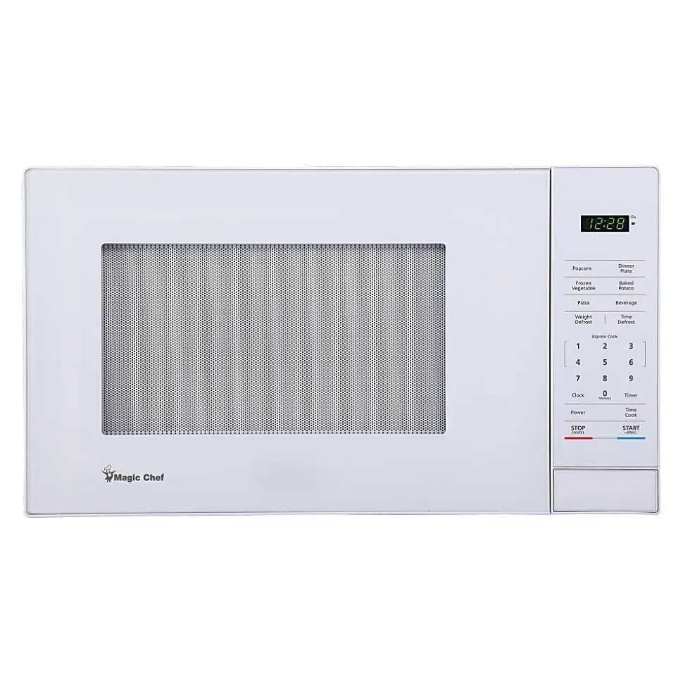 Magic Chef MC110MW 1.1 Cu. Ft. 1,000W Digital Touch Countertop Microwave, White
