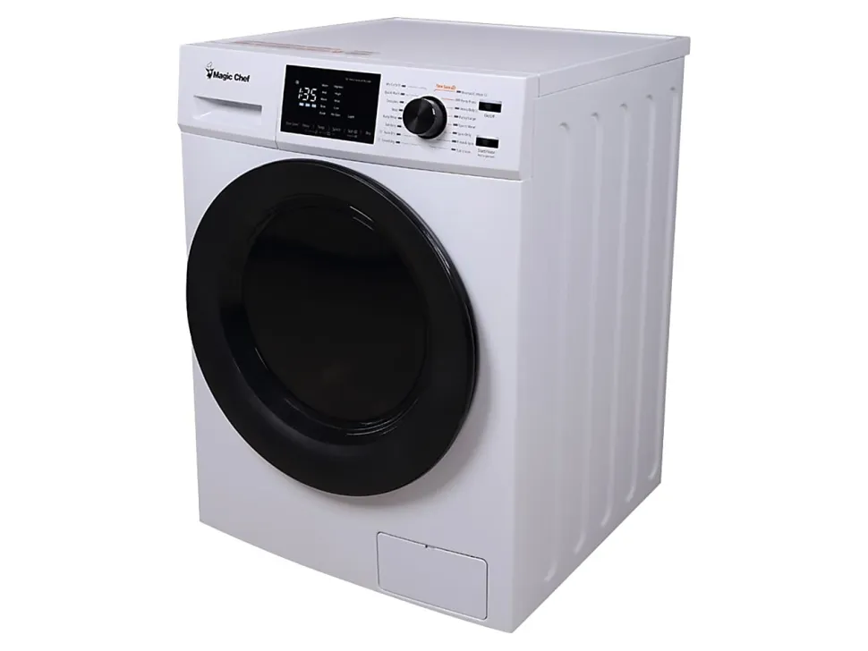 Magic Chef MCSCWD27W5 - Washer/dryer - width: 23.4 in - depth: 23.4 in - height: 33.5 in - front loading - 2.7 cu. ft - 26.5 lbs