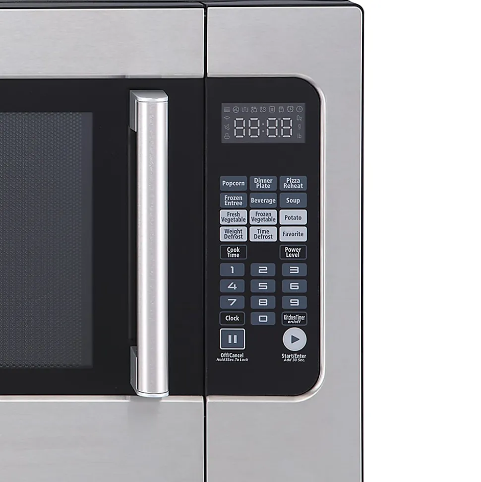 Magic Chef 1,200-Watt Countertop Microwave With Sensor Cook, 2.2 Cu. Ft., Silver