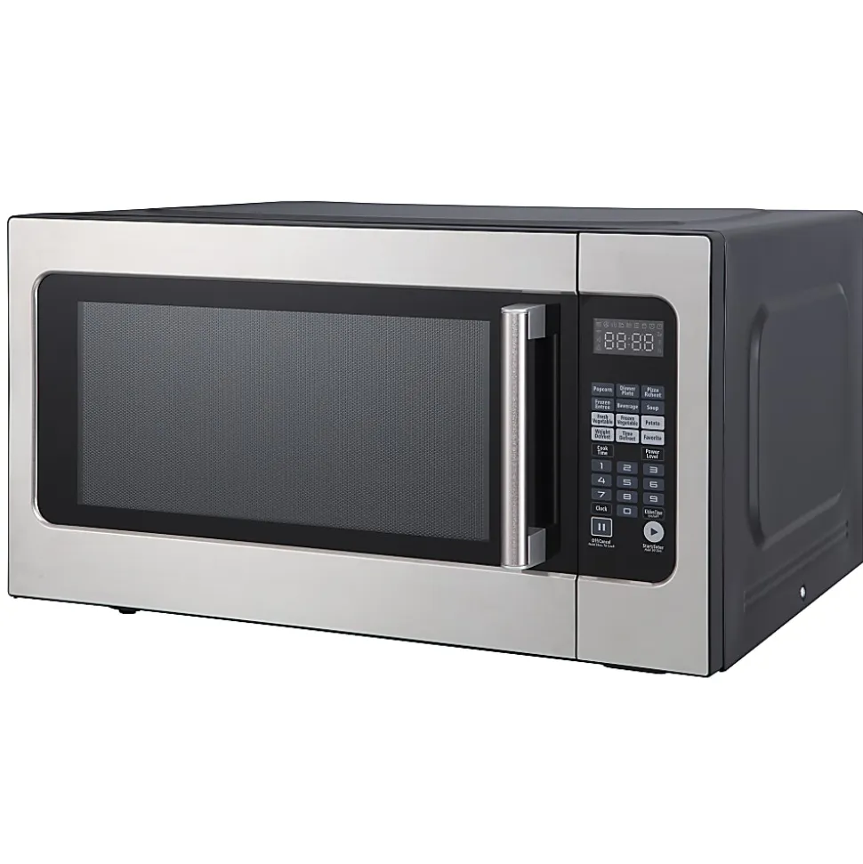Magic Chef 1,200-Watt Countertop Microwave With Sensor Cook, 2.2 Cu. Ft., Silver