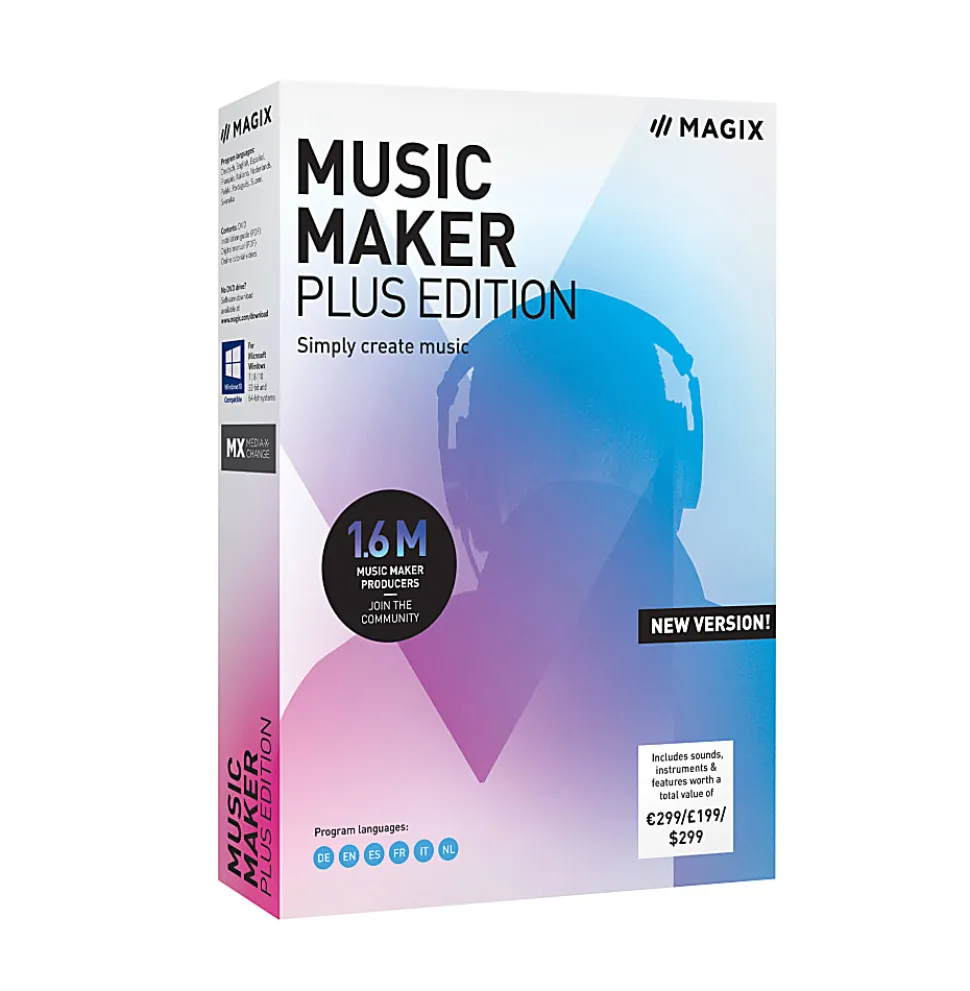 Magix Music Maker Plus Edition 2019, Disc