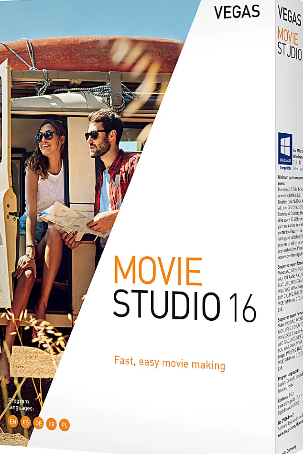 Magix Vegas Movie Studio 16, Disc